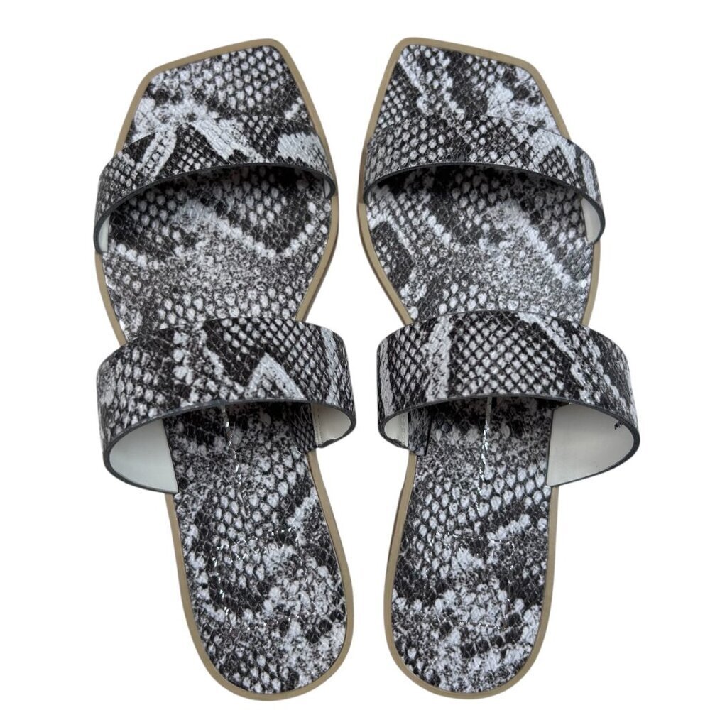 Dolce Vita 7.5 Snakeskin Print Sandal Minimalist Casual Coastal